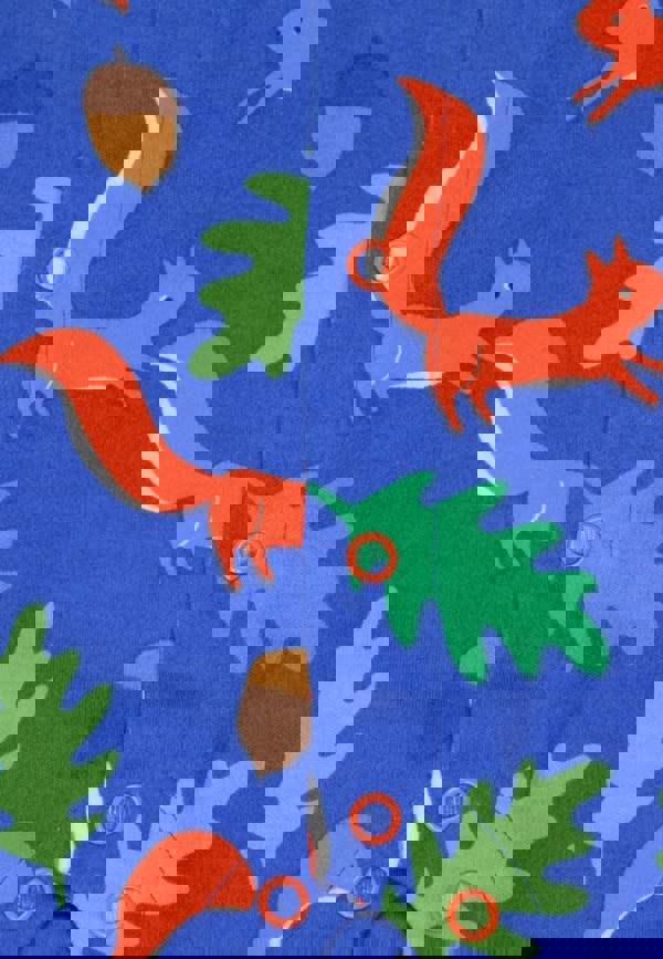 Organic Squirrel Print Sleepsuit - Toby Tiger