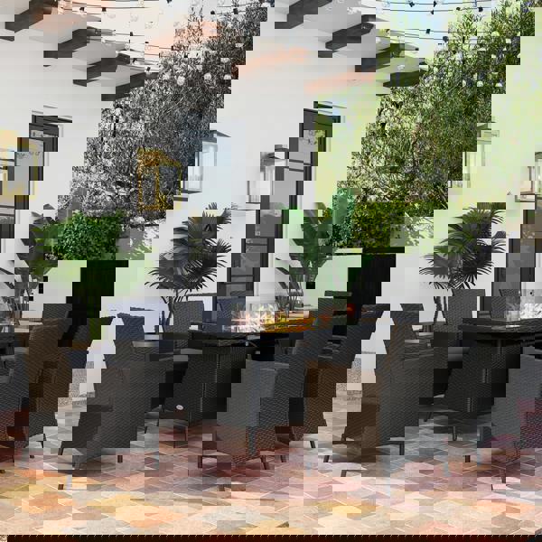 Patio Rattan Dining Set