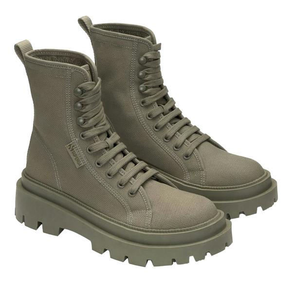 Superga Womens/Ladies 3051 Alpina Apex Shoes - Total Green Safari - 