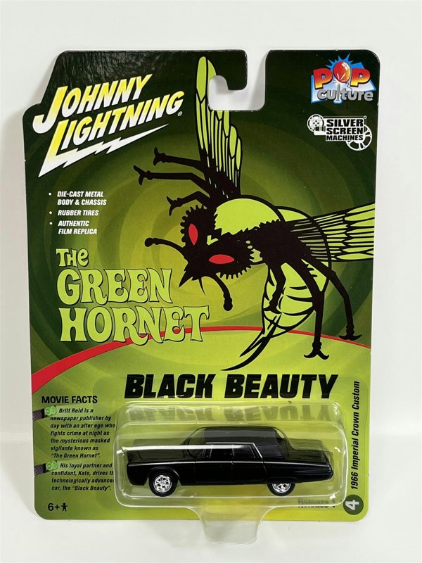 Johnny Lightning The Green Hornet Black Beauty 1966 Imperial Crown Custom 1:64 Johnny Lightning JLPC006