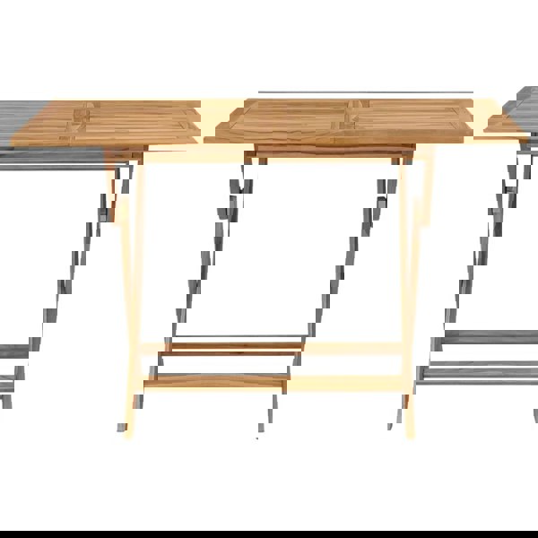 Berkfield Folding Garden Table 120x70x75 cm Solid Teak Wood