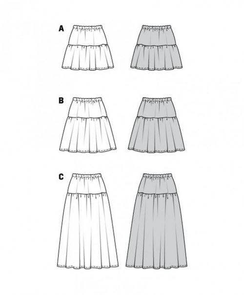 Burda Sewing Pattern 5978 Skirts For Women, 8-22 (34-48) - Easy