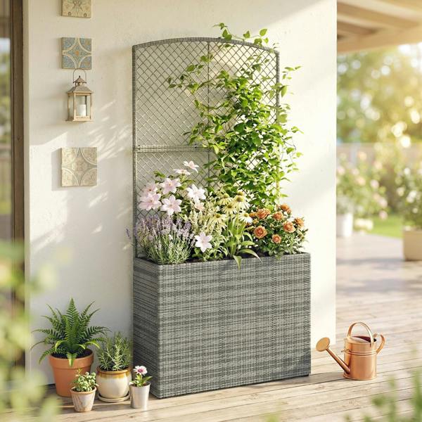 Rattan Garden Bed