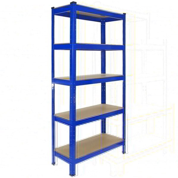 Monster Racking T-Rax Heavy Duty Shelving Units - Blue (75cm W, 30cm D) Set of 10