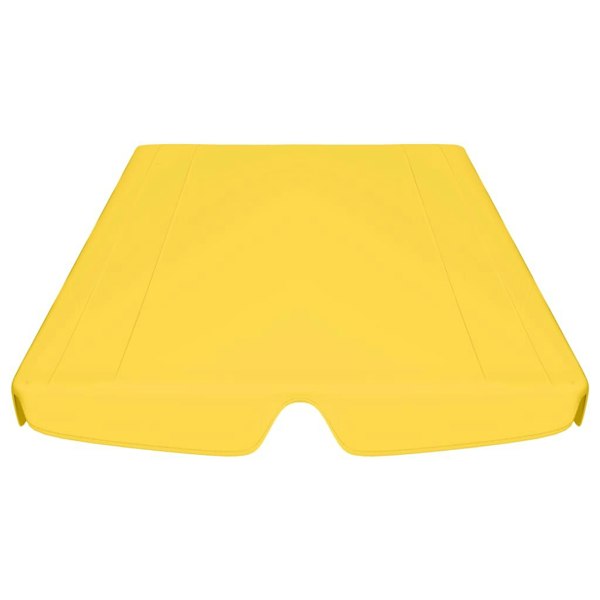 Berkfield Replacement Canopy for Garden Swing Yellow 188/168x110/145 cm