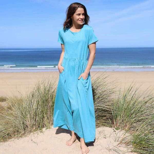 Lazy Jacks LJ525 - Ladies Long Gathered Dress - Spearmint