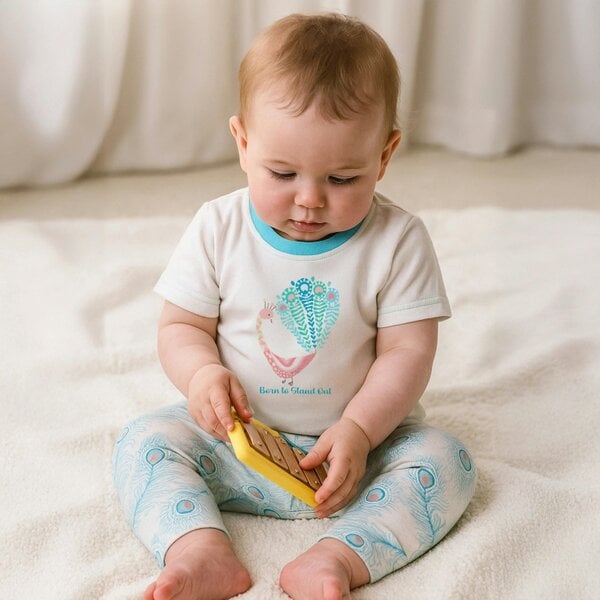 Lucy & Sam Peacock Two Pack Leggings
