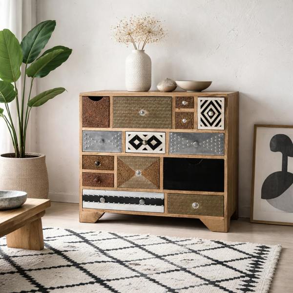 Wyld Haus Kokkola Quirky 14 Drawer Storage Chest