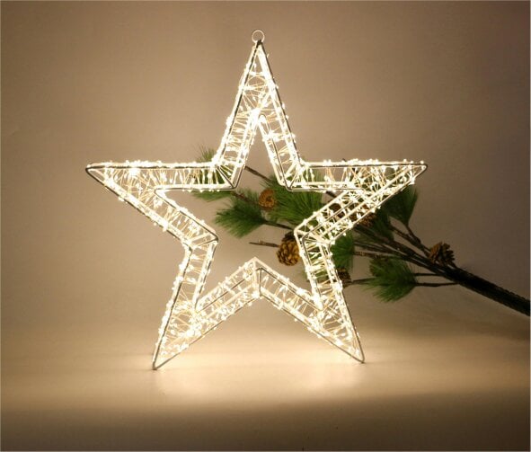 Scotts of Stow Xmas Haus Pre Lit LED Heart Shape with 5m Lead Timer Power Supply