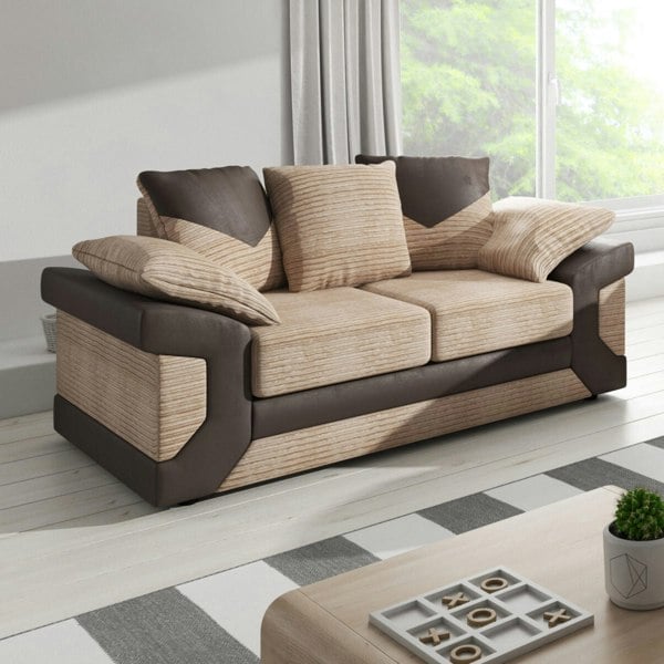 Furnishings For Less Dino Mixed Fabric 2 Seater Sofa