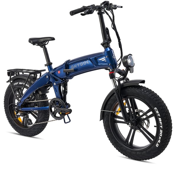 Hygge Bikes Sorø 2026 - Folding Fat Tyre E-Bike 48V 14.5Ah - Royal Blue