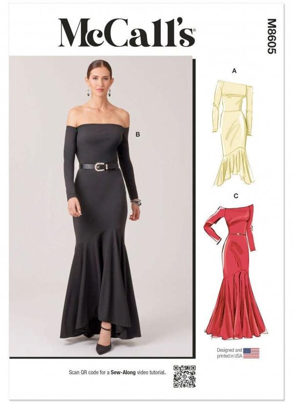 McCalls 8605 Paper Sewing Pattern – Women's Dress, Intermediate