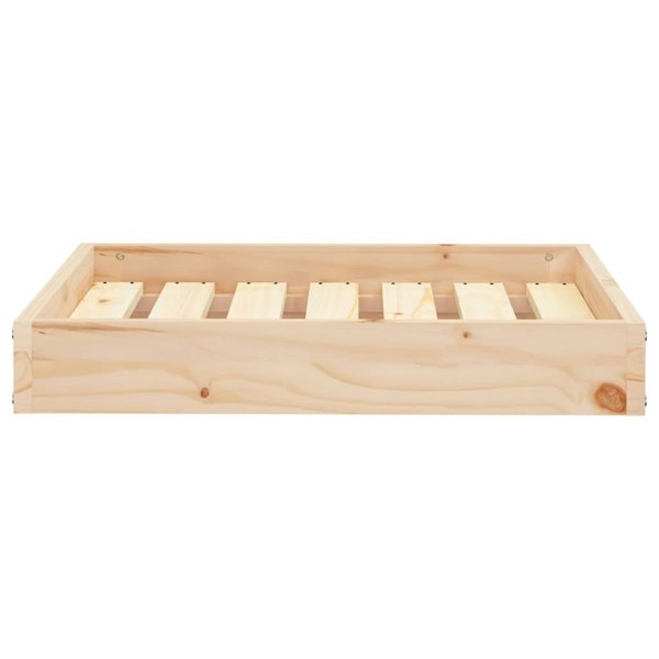 Berkfield Dog Bed 61.5x49x9 cm Solid Wood Pine