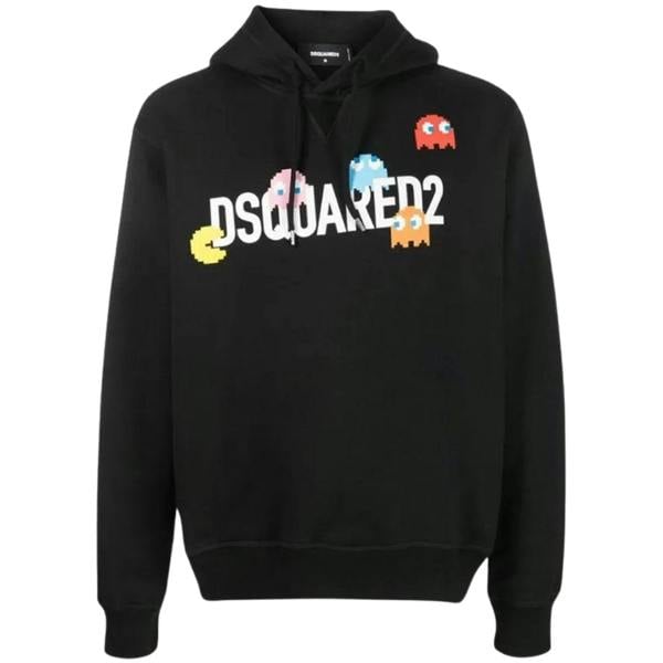 Dsquared2 Pac Man Cool Fit Black Hoodie S