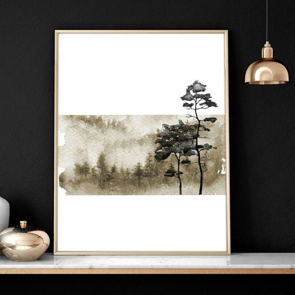 Art prints Scandinavian for bedroom | set of 3 wall art prints