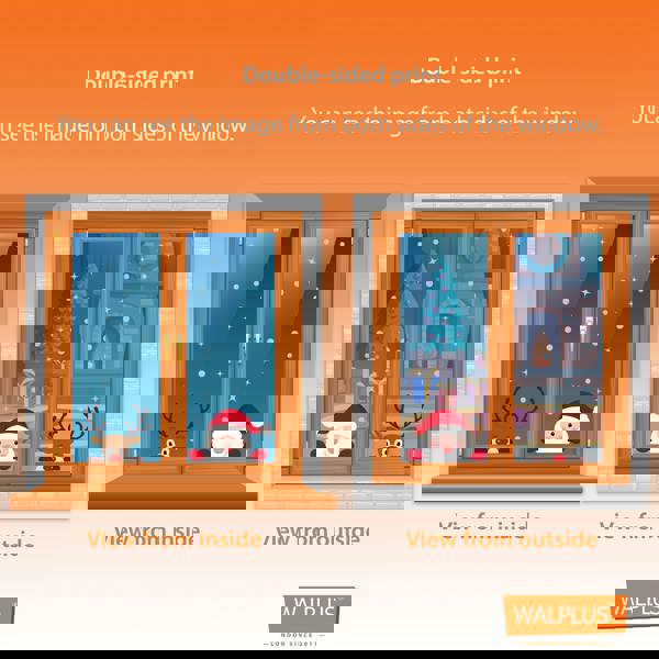 WALPLUS WSW6008 - St Patrick's Day Shamrock Gnomes Window Clings