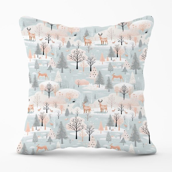 Warren Reed Whimsical Christmas Winter Wonderland Cushions