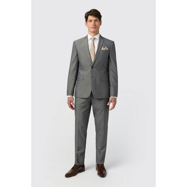 Limehaus Slim Fit Silver Grey Jacket