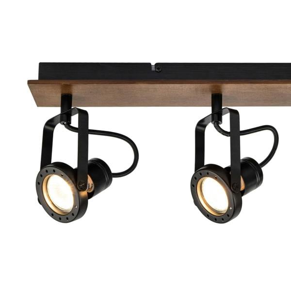 COSYLYTE Riverton 4 Light Matt Black Spotlight