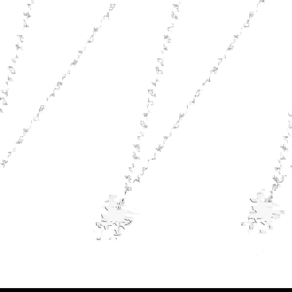 English Setter Silhouette Silver Necklace - Personalised - MYLEE London