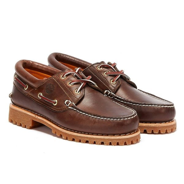 Timberland - TB030003214 Men's Authentic 3 EYE LUG Boat Shoe - Medium Brown