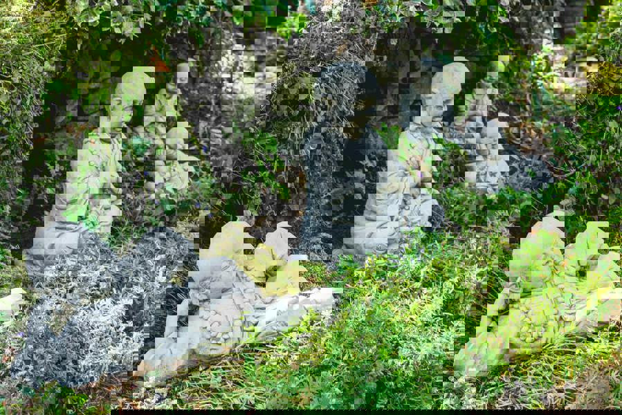 Oriental Monk Buddha Statues Set