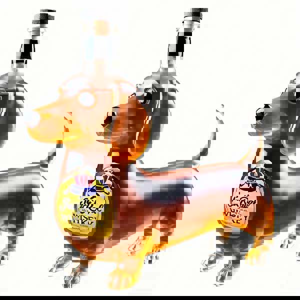 Leaper Glass Dachshund Sealed Wine & Spirits Bottle