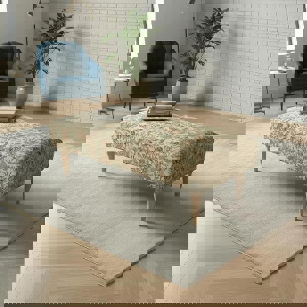 Premium Patterned Lid Coffee Table Ottoman – Multi - Functional Luxury Storage Bench - ISTOOLS