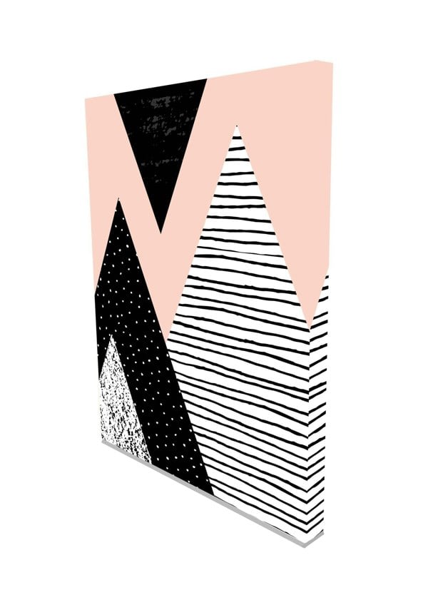 New Product Twin Geo Shapes (Canvas print)  - Andrew Lee Home and Living Homeware