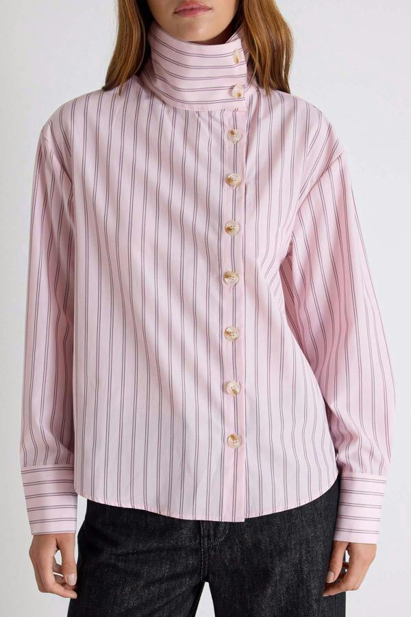 WOVCOR High Neck Long Sleeve Shirt