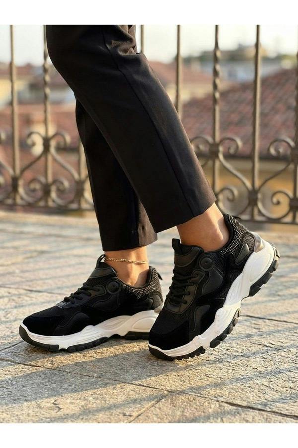 Ivy Studded Chunky Trainers - White
