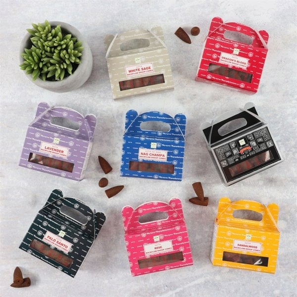 Serano Set of 6 Packets of Satya Nag Champa Backflow Dhoop Cones