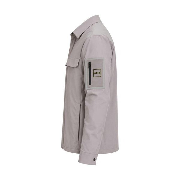 BOSS Tour Overshirt Open Grey