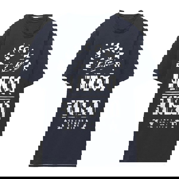 Stranger Things Womens Welcome To The Upside Down T-Shirt - Deep Navy