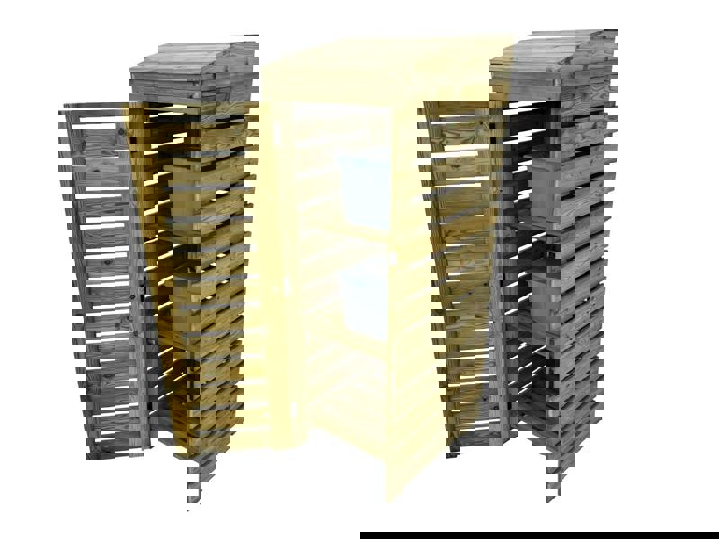 Arbor Garden Solutions Binbreeze 3 Bins Recycling Storage Organizer