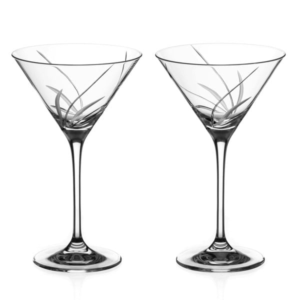 Diamante Meadow Collection Martini Glasses - Set of 2