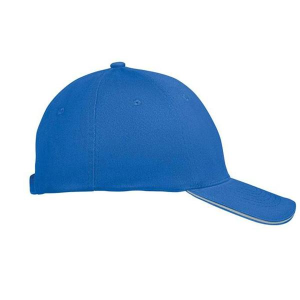 MidOcean Buffalo 6 Panel Baseball Cap - White/Blue - 