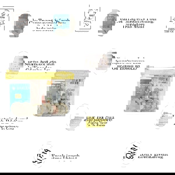 Assots London 'DINAH' Transparent Zip Top Yellow Coin Purse