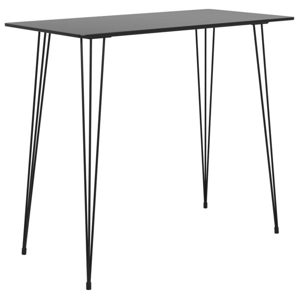Berkfield Bar Table Black 120x60x105 cm