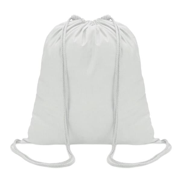 MidOcean Colored Cotton Drawstring Bag - White - 