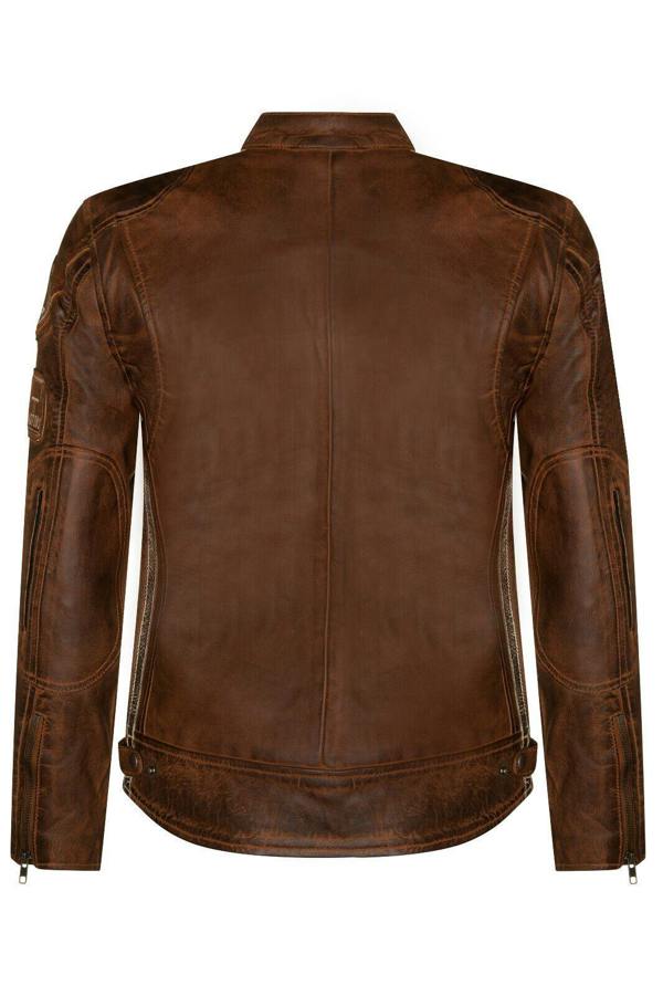 Infinity Leather Mens Racing Leather Biker Jacket-Portland