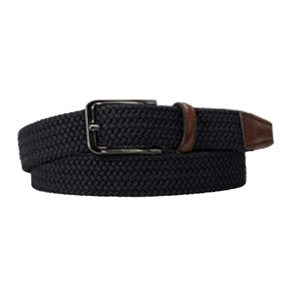 Boss Mens Clorio Woven Leather Belt - Navy - 