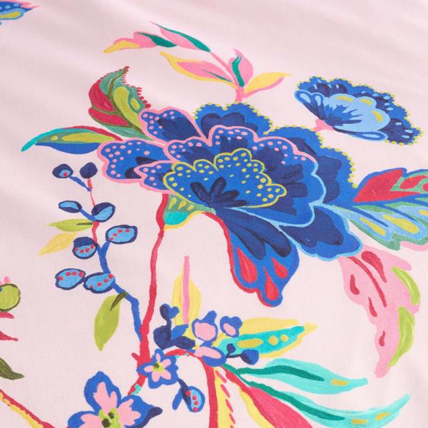 Sophie Robinson Flourish Floral 100% Cotton Reversible Duvet Cover Set Bright