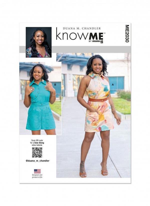 Know Me Sewing Pattern 2030, Dresses, Jumpsuits for Women, K5 (8-10-12-14-16) - Intermediate