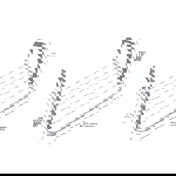 JVL Over Door Radiator Clothes Drying Airer-3M, White