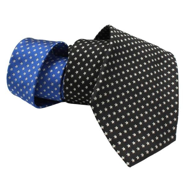 Paul Smith silk tie in a star jacquard pattern