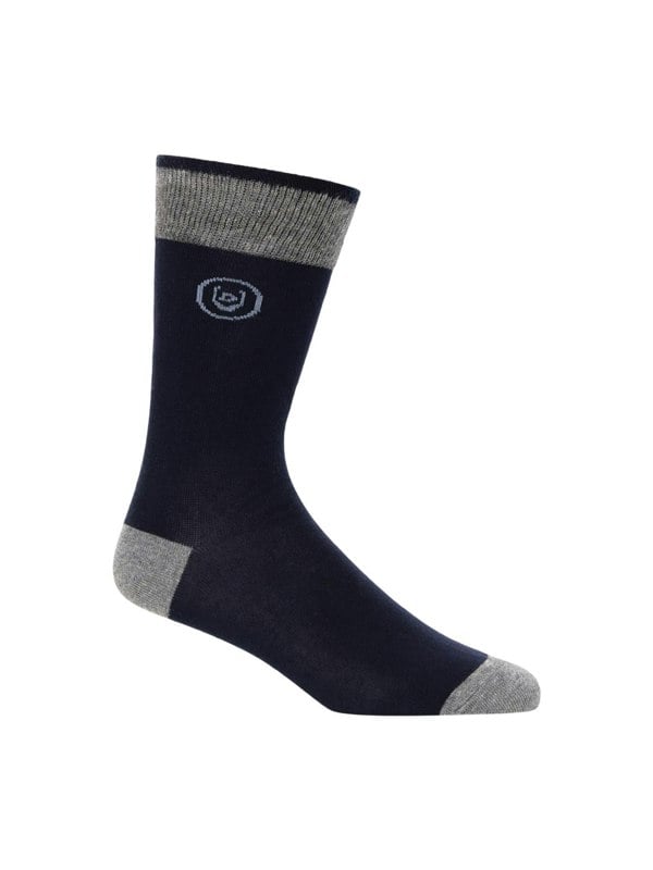 Duck and Cover Bellion Blue Socks 7pk Assorted