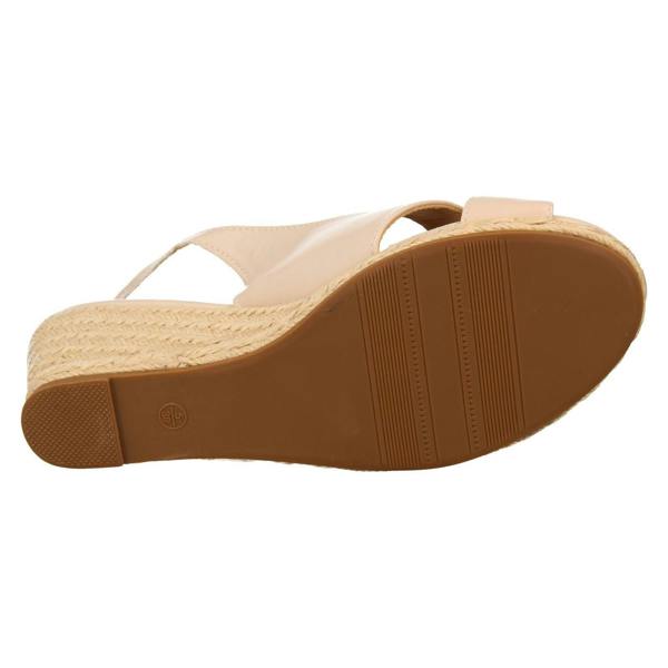 Savannah Ladies Savannah Mid Wedge Heel Espadrille Wide Fitting Sandals F2313