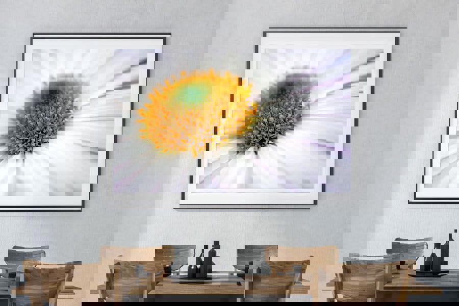 Chrysanthemum flower framed art print