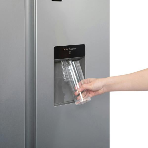 Willow 430L American Style Fridge Freezer WSBS84DS - Silver